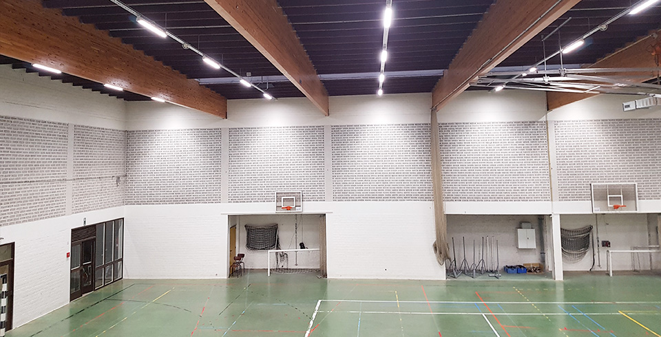 70 percent saving on energy bill after relighting sports hall Waregem - ©Voltron®